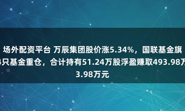 场外配资平台 万辰集团股价涨5.34%，国联基金旗下4只基金重仓，合计持有51.24万股浮盈赚取493.98万元